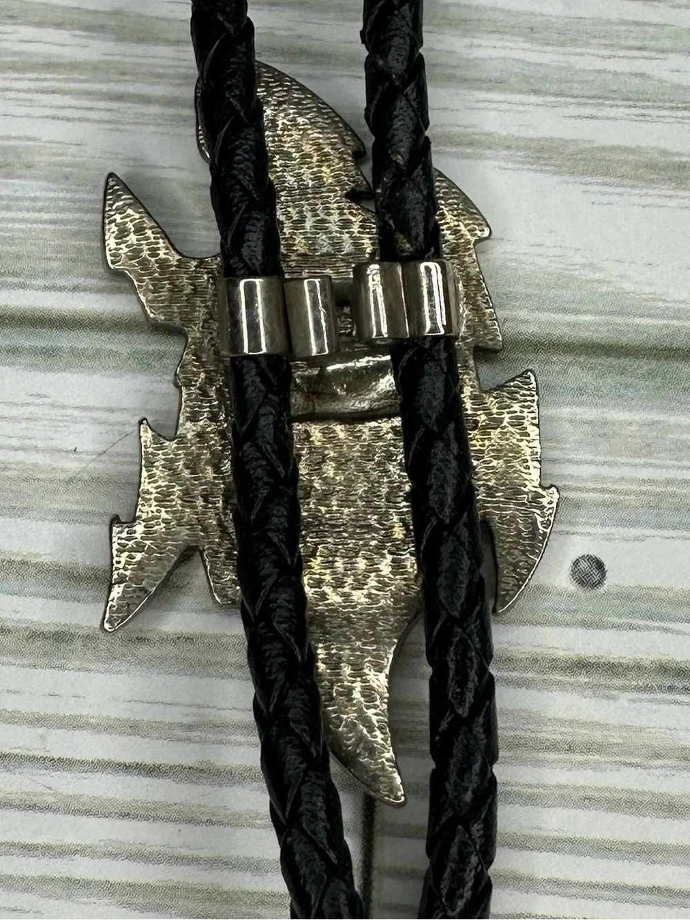 Vintage Southwestern Bolo Tie With Lizard/Horny Toad Motif